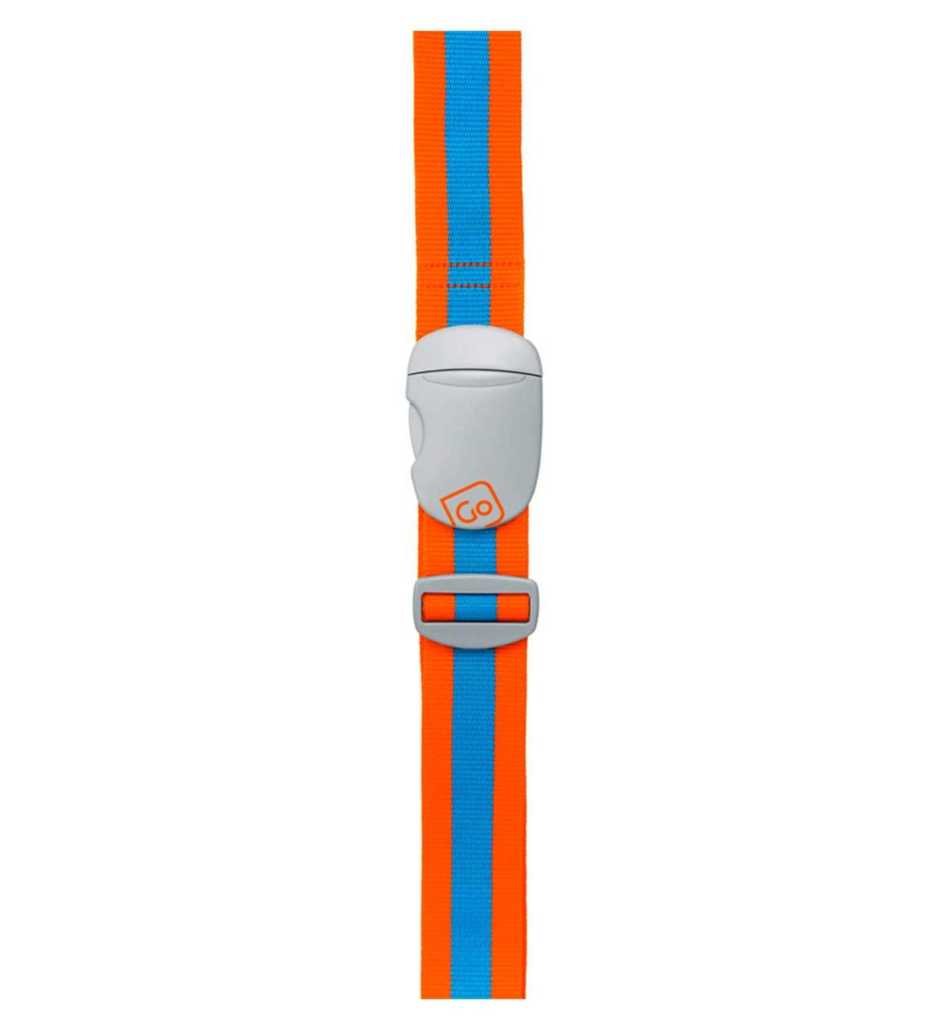 Go Travel luggage strap blue orange (British brand)