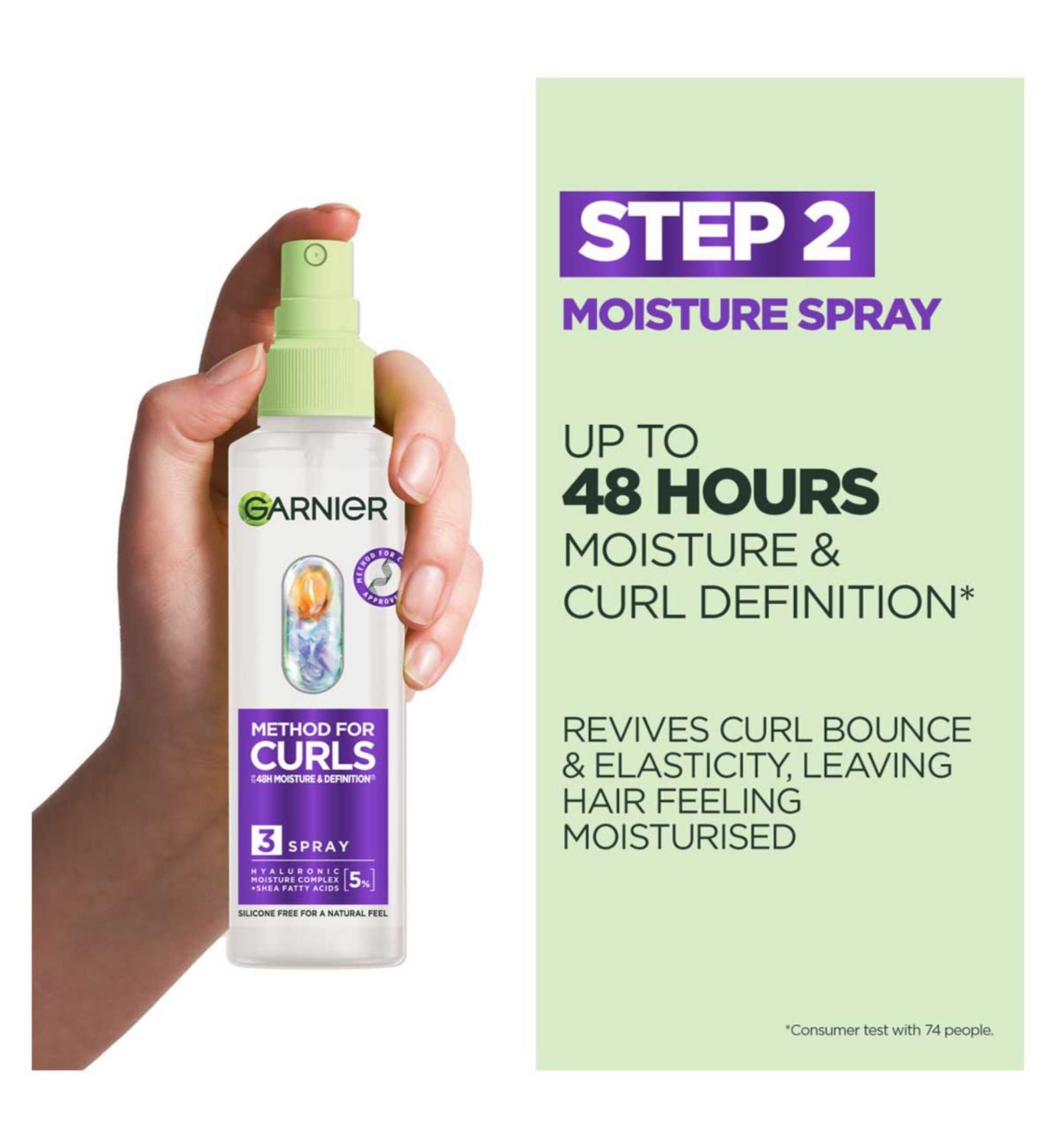 Garnier Hydra-Curl Method Spray 150ml (British brand)