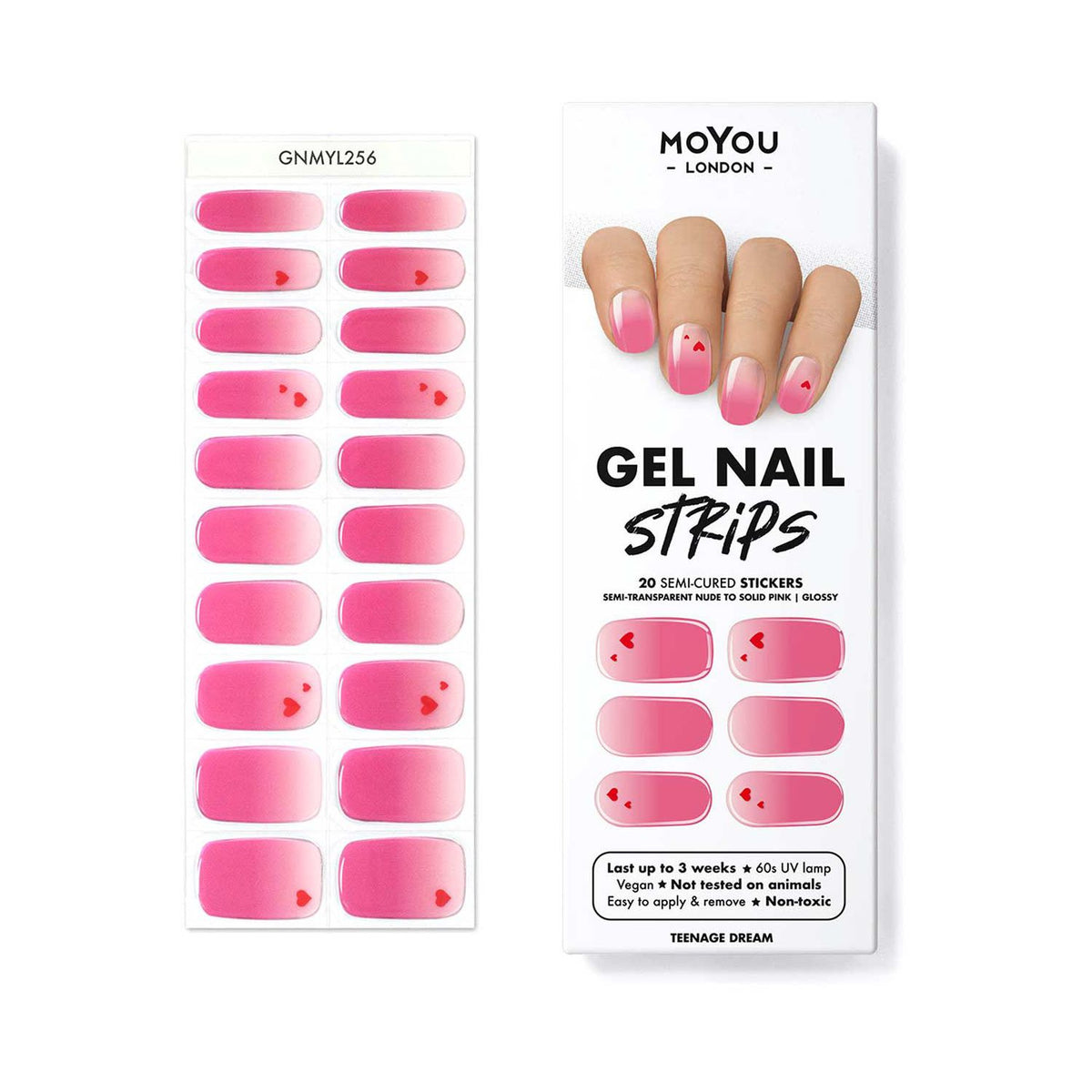 MoYou London gel nail strips Teenage Dream, imported from the UK