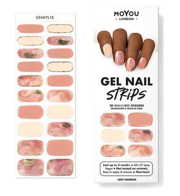 Semi-Cured Gel Nail Strips with Real Gel Polish