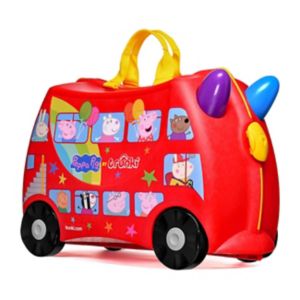 Trunki Peppa Pig Party Bus ride on suitcase (British brand)