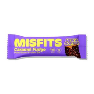 Barre protéinée végane Misfits saveur Caramel Fudge 50g Boots - Acheter en ligne sur McGrocer