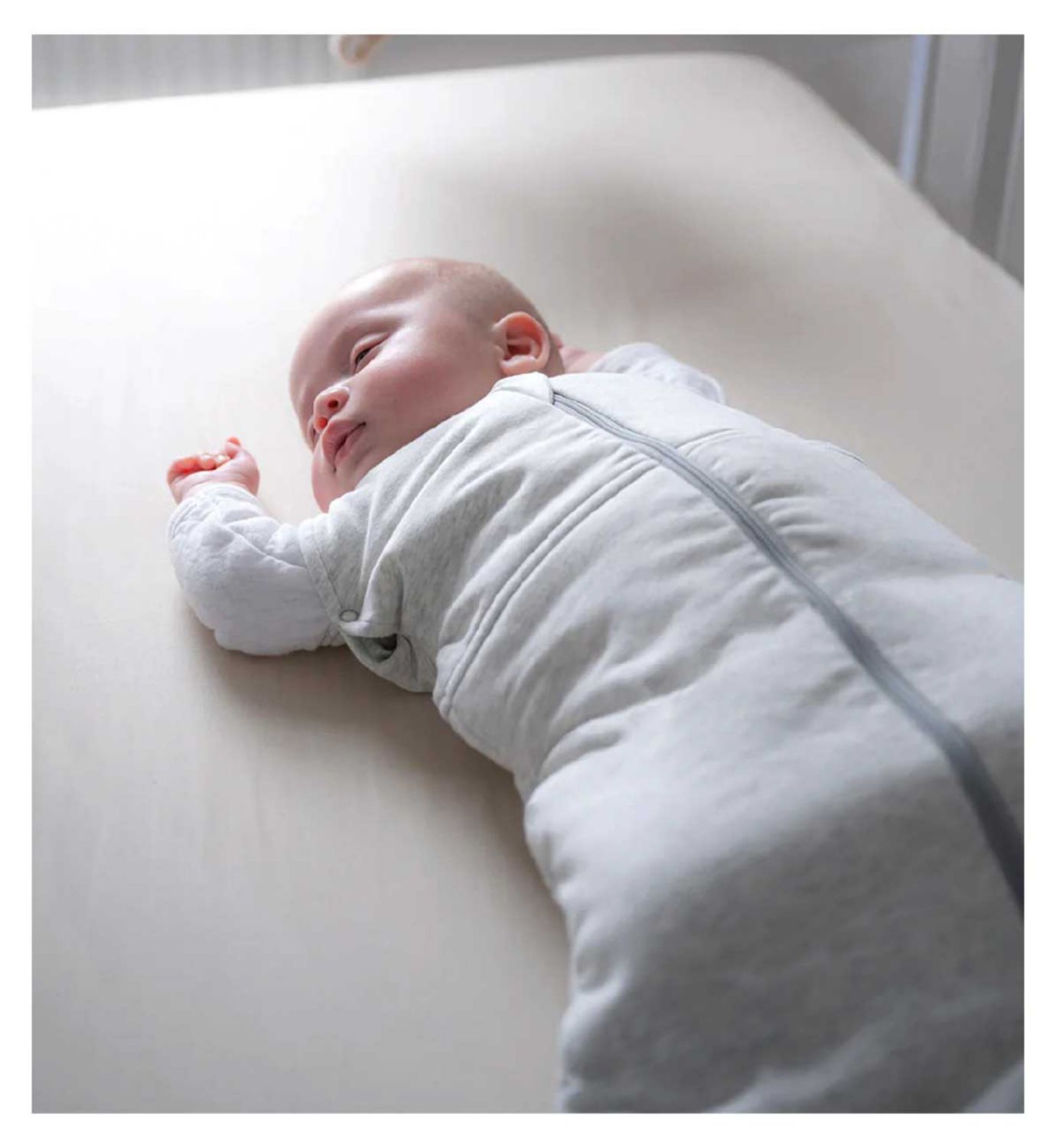 Sweet Dreamers Organic Baby Sleeping Bag Grey 3-12 months (British brand)