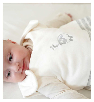 Boots Sweet Dreamers Baby Sleeping Bag Organic Cotton White Grey Stripes 2.5 Tog - اشترِ عبر الإنترنت من McGrocer