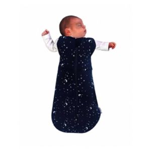 Sac de couchage bébé en coton bio Sweet Dreamers Lune Bleue Étoiles 2,5 Tog 0-3 Mois
