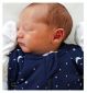 Sac de couchage bébé en coton bio Sweet Dreamers Lune Bleue Étoiles 2,5 Tog 0-3 Mois