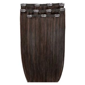 Beauty Works Deluxe Clip-In Haarverlängerungen Dunkle Schokolade 18 Zoll 140g