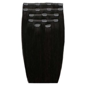 Beauty Works Double Hair Set Clip-in Extensions 18 Zoll Natur Schwarz 180g