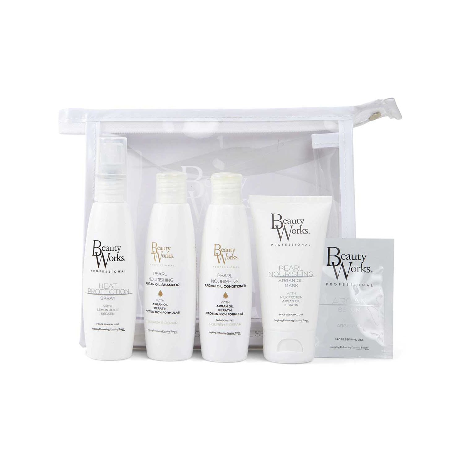 Beauty Works hair care gift set argan moisture repair 50ml (British brand)