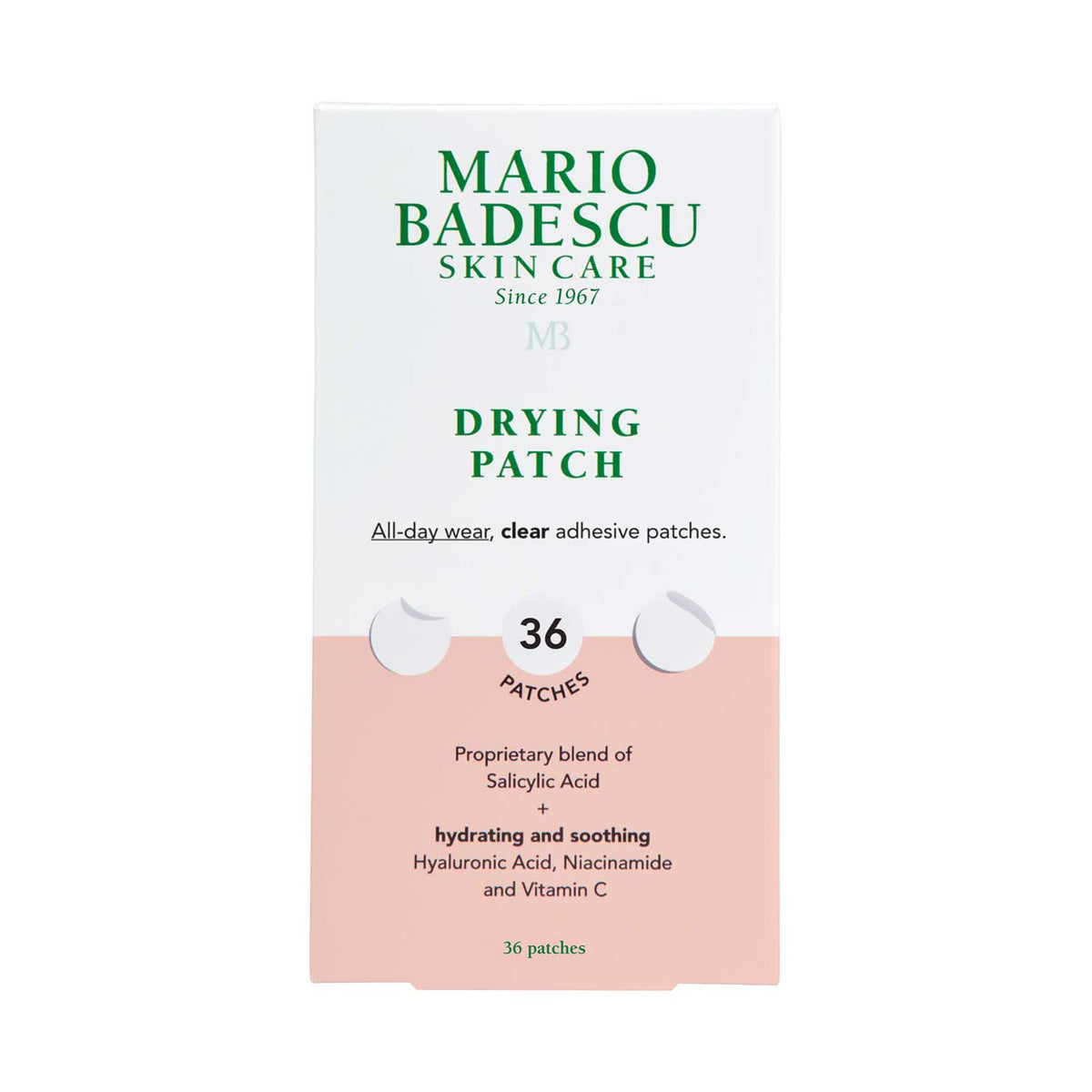 Mario Badescu Drying Patches clear adhesive patches 36 count, imported from the UK