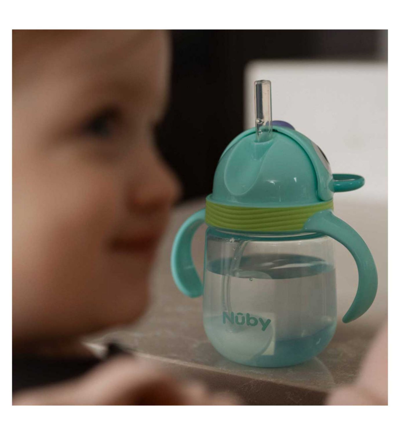 Nuby Character Cup baby cup with weighted straw 8oz, imported from the UK