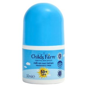 Boots Childs Farm SPF 50+ Roll-On Sun Lotion Fragrance Free Sunscreen for Kids 50ml- Buy online at McGrocer