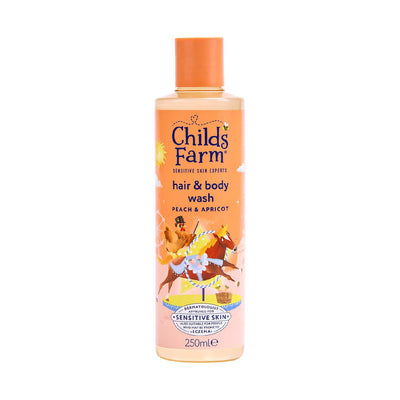 Boots Childs Farm Hair & Body Wash Peach & Apricot 250ml- Buy online at McGrocer