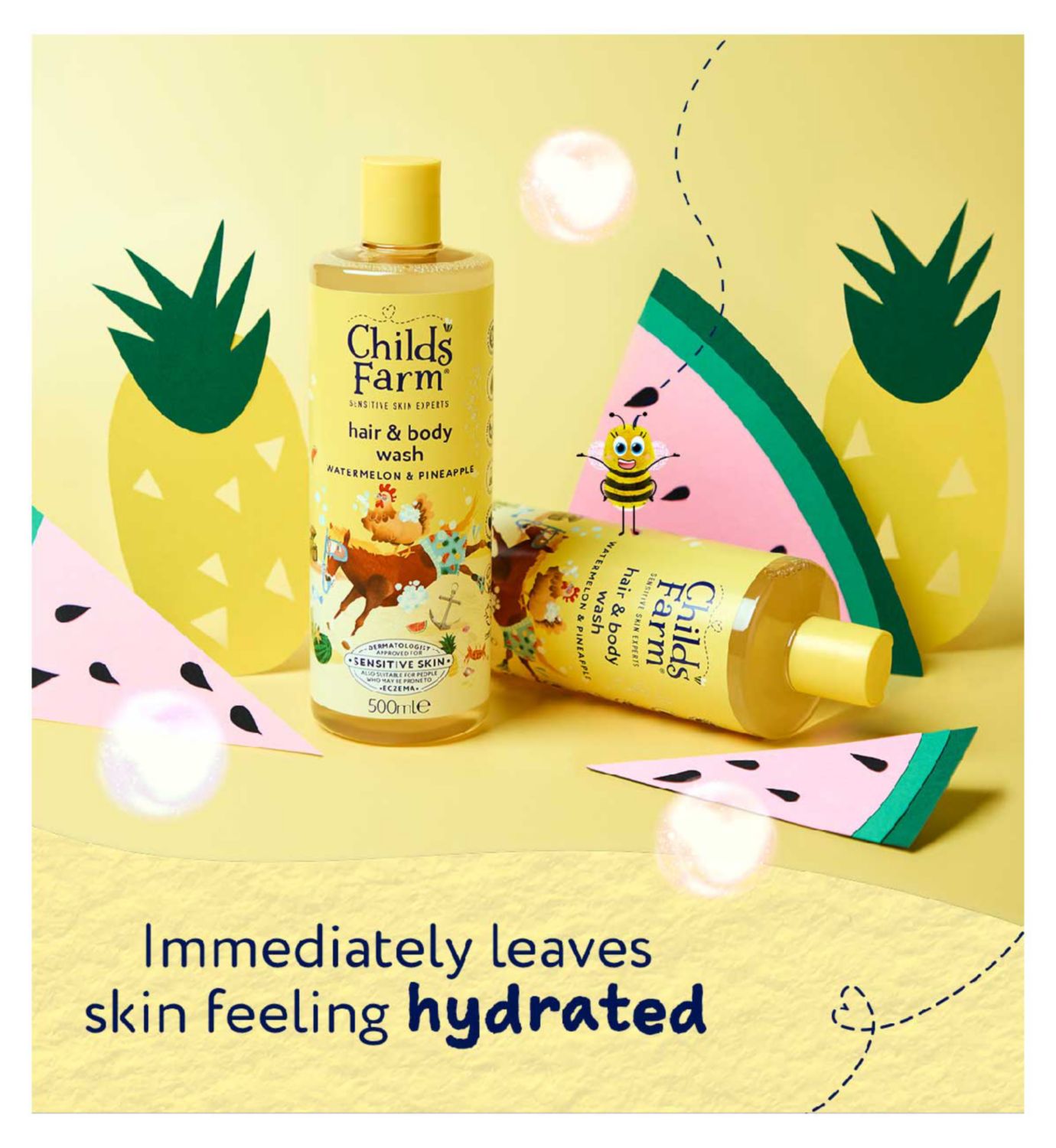 Childs Farm Hair & Body Wash Watermelon & Pineapple 500ml - British product