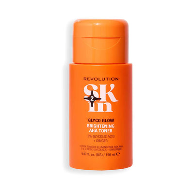 Boots Revolution Skin Glyco Glow 5% Glycolic Acid & Ginger Brightening AHA Facial Toner- Buy online at McGrocer