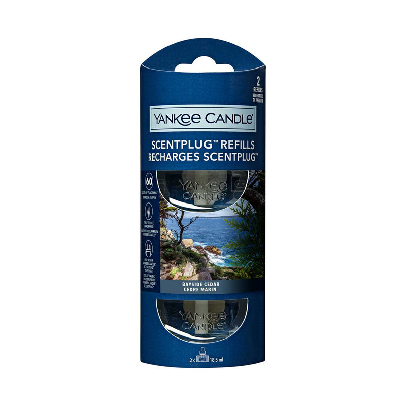 Yankee Candle scent plug refill Bayside Cedar 18.5ml - British product
