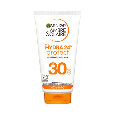 Boots Garnier Ambre Solaire Hydra Sun Cream SPF 30 Face And Body 50ml Travel- Buy online at McGrocer