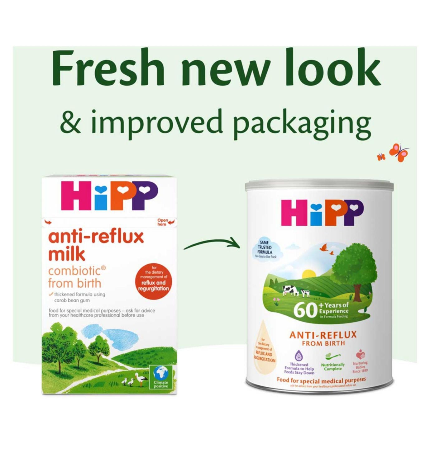 HiPP anti-reflux baby milk formula 800g - British product