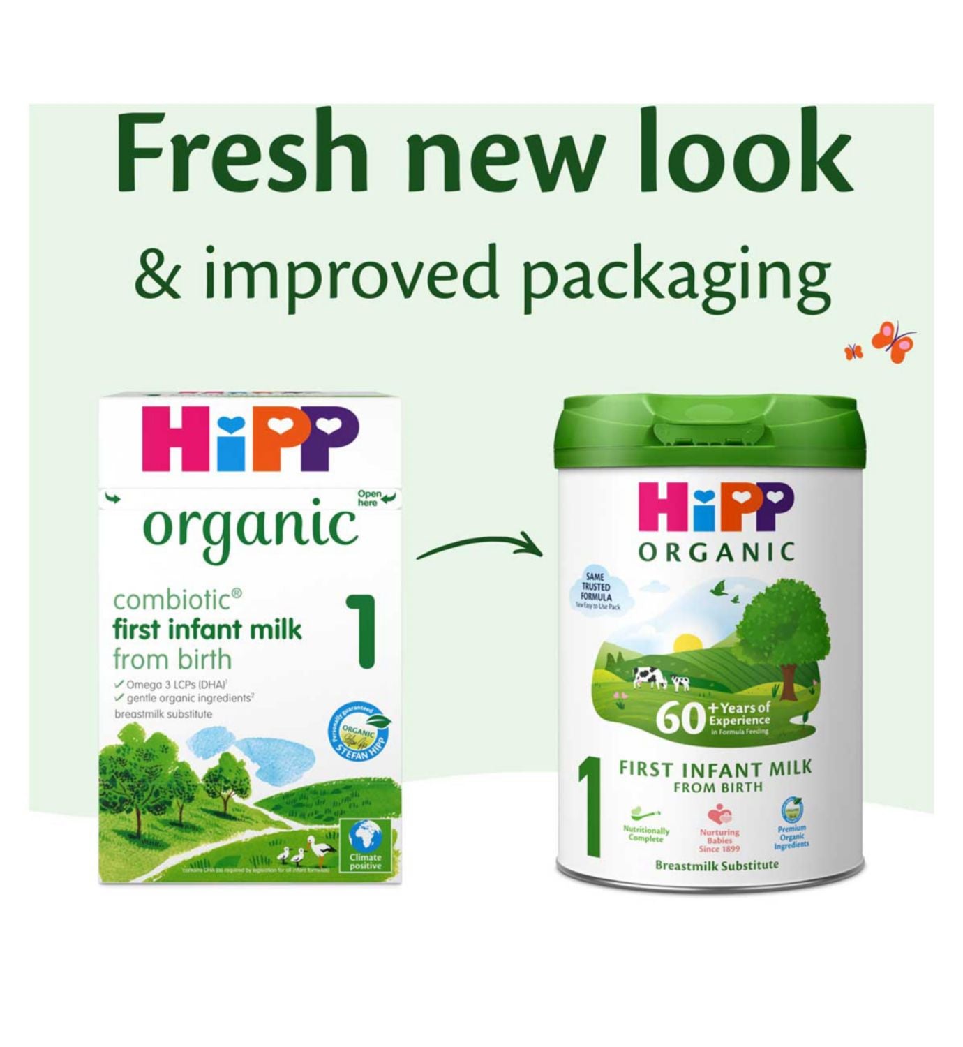 HiPP Organic first infant milk formula from birth 800g, imported from the UK
