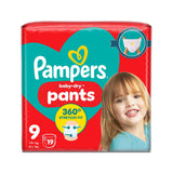 Pampers Baby-Dry nappy pants size 9, imported from the UK