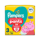 Pampers Premium Protection nappy pants size 3 36 count (British brand)