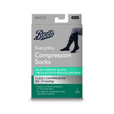 Boots compression socks black size 3.5-7.5 - British product