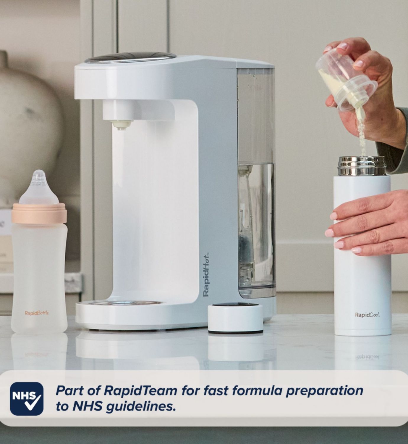 Nuby RapidSterilise Plus UV steriliser, imported from the UK