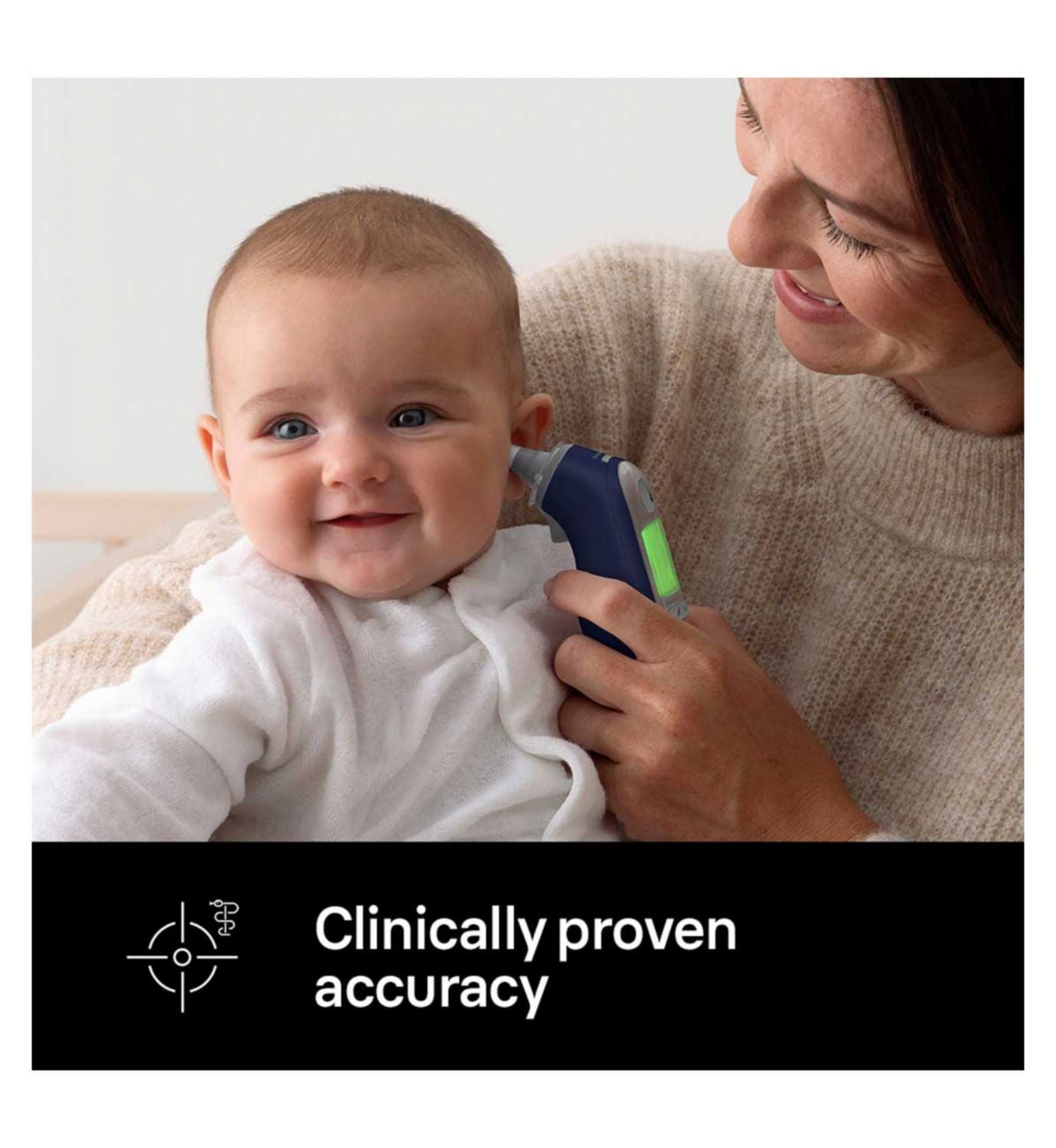 Braun Thermoscan 7+ connect ear thermometer, imported from the UK