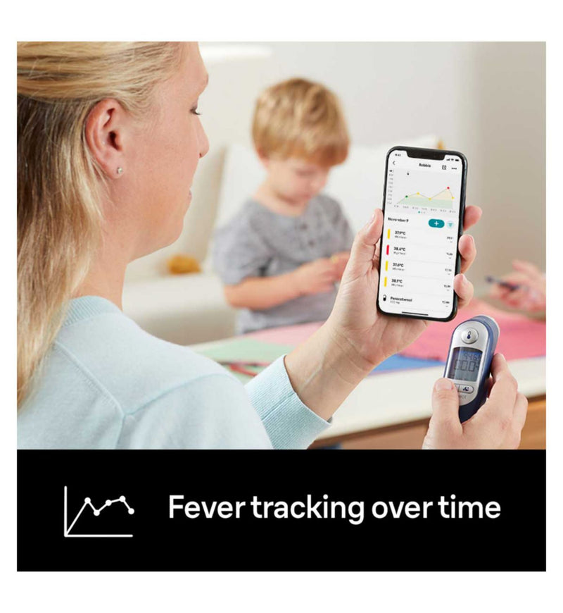 Braun Thermoscan 7+ connect ear thermometer, imported from the UK