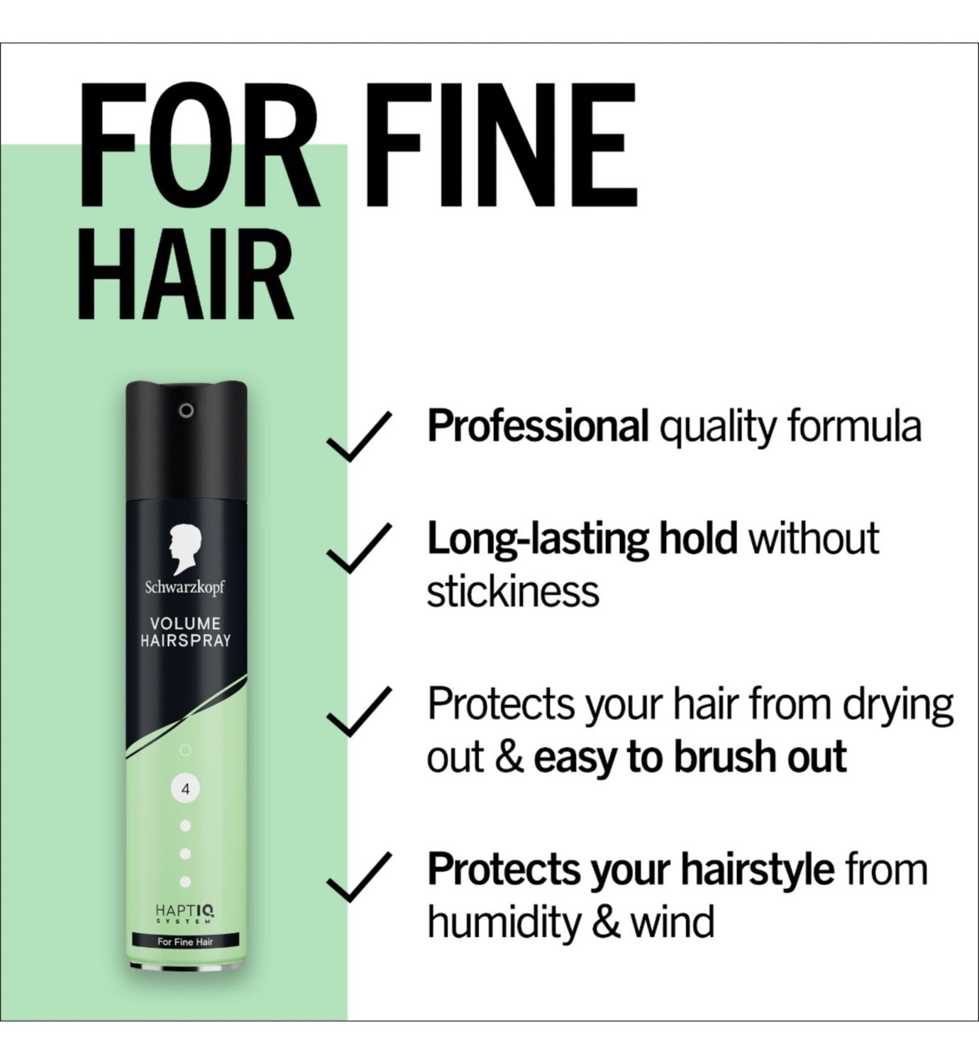 Schwarzkopf Volume Hairspray for fine hair 250ml, UK version