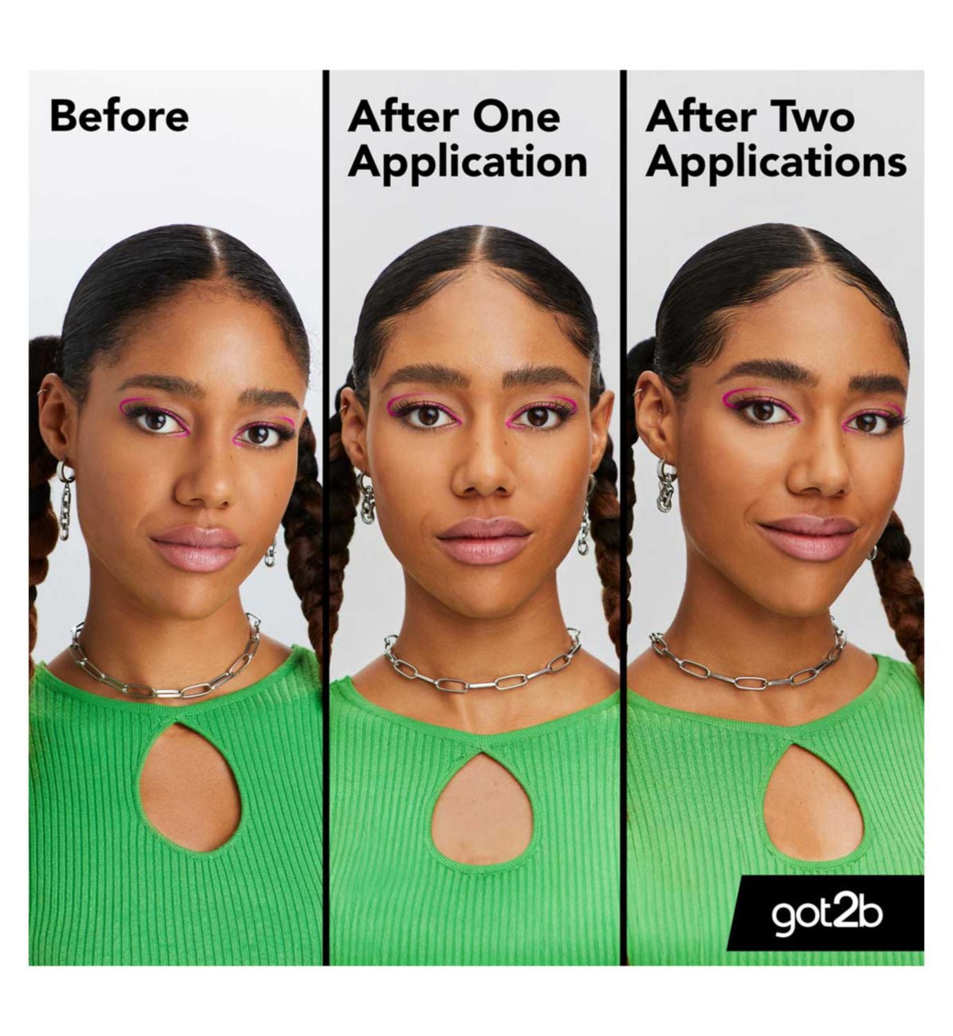 got2b Glued tinted brow gel in black 16ml, UK version