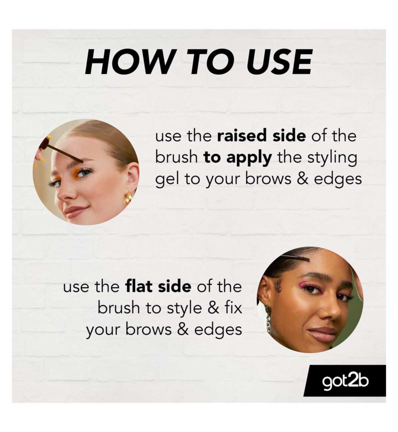 got2b brow gel tinted brown 16ml, imported from the UK