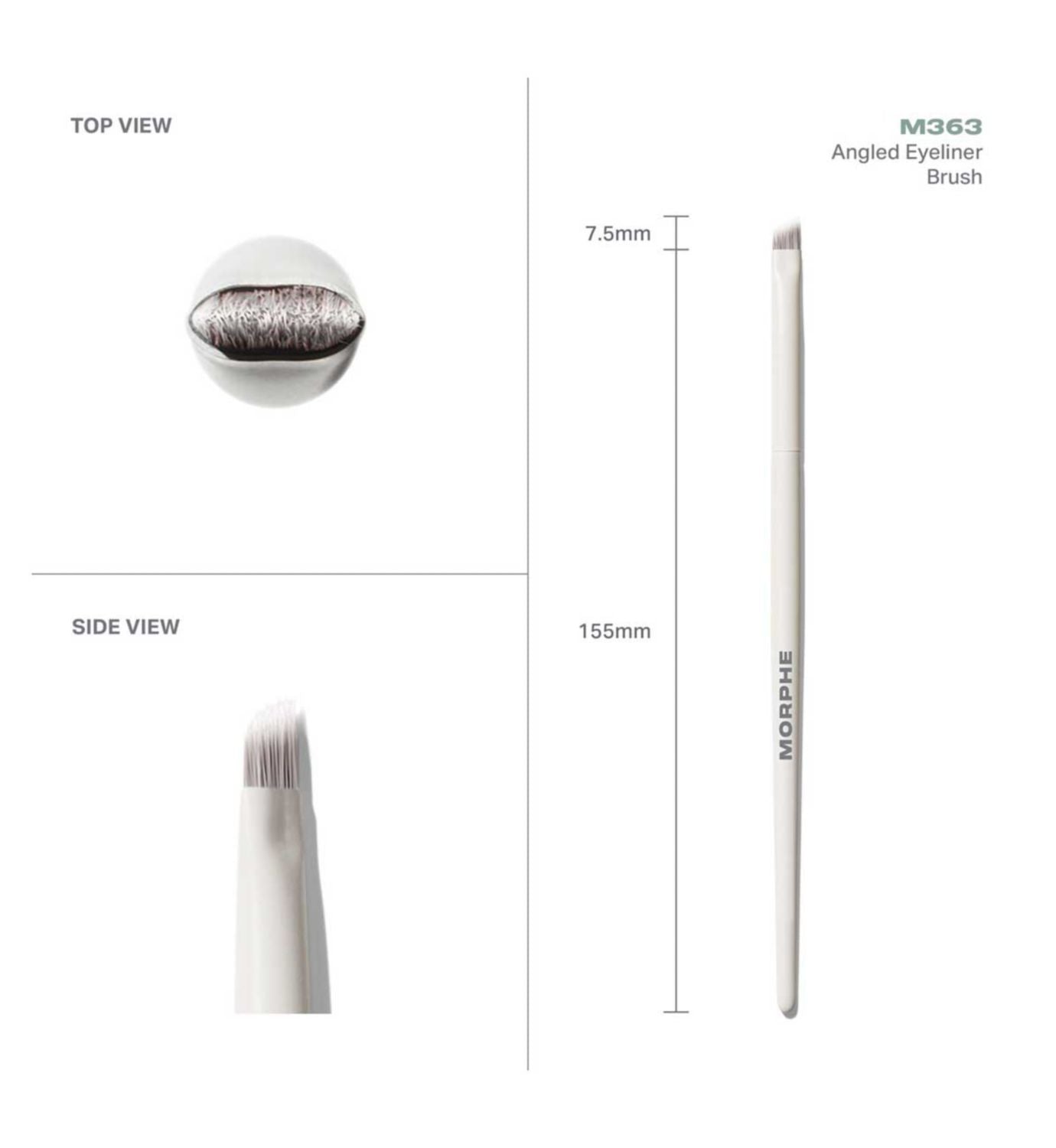 Morphe M363 angled eyeliner brush, UK version