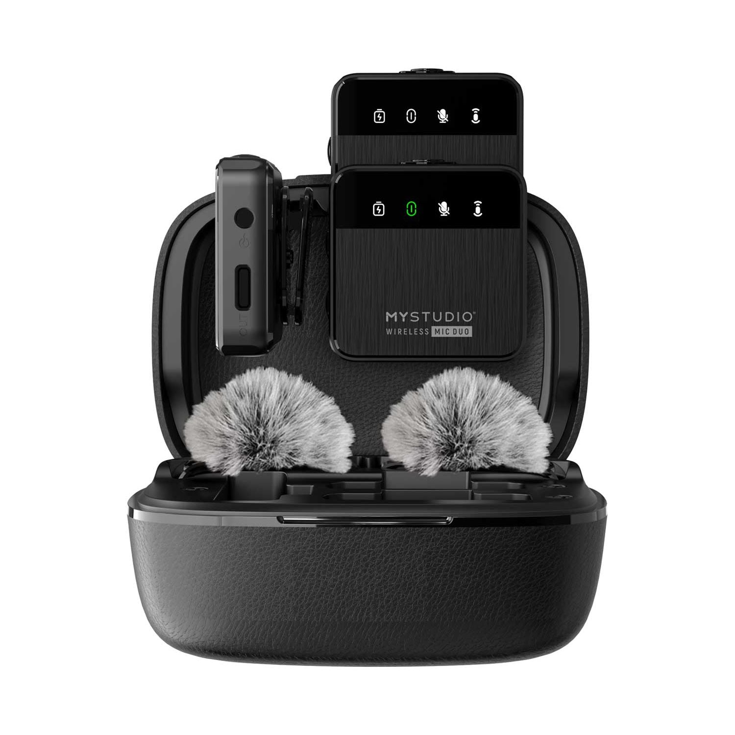 Easypix MyStudio wireless microphone duo with charging case, imported from the UK
