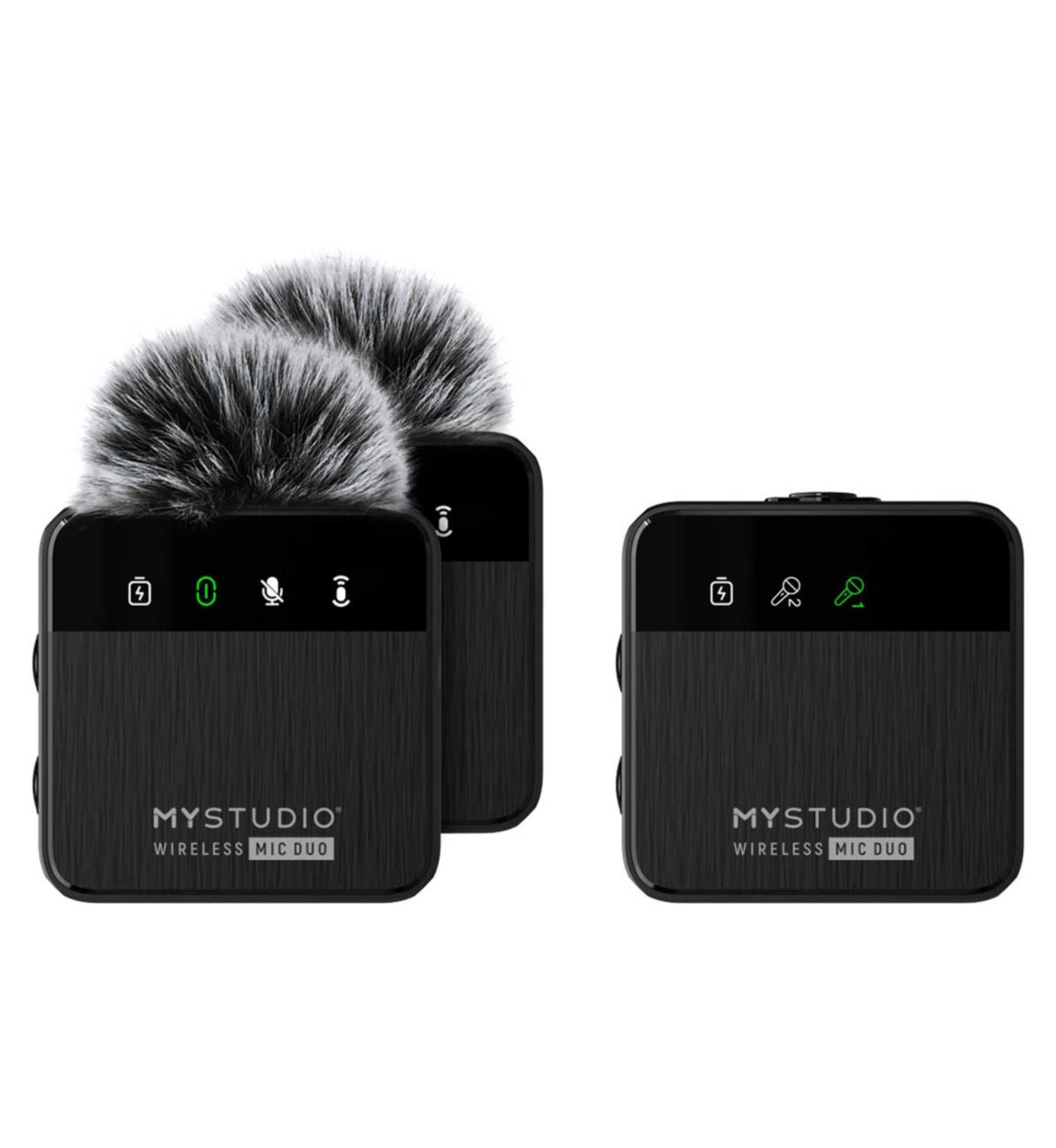 Easypix MyStudio wireless microphone duo with charging case, imported from the UK
