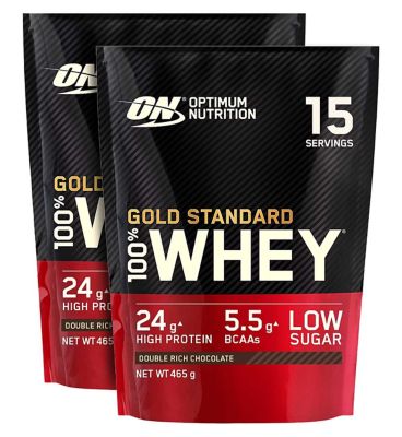 Optimum Nutrition Gold Standard 100 Whey Double Rich Chocolate 2 x 465g