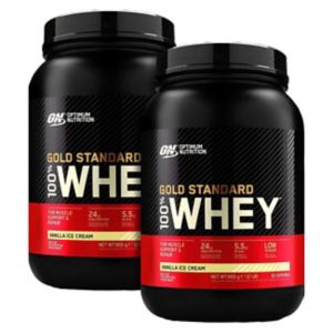 Boots Optimum Nutrition Gold Standard Whey Vanilleeiscreme Protein Pulver 1800g 2er-Pack - Online bei McGrocer kaufen