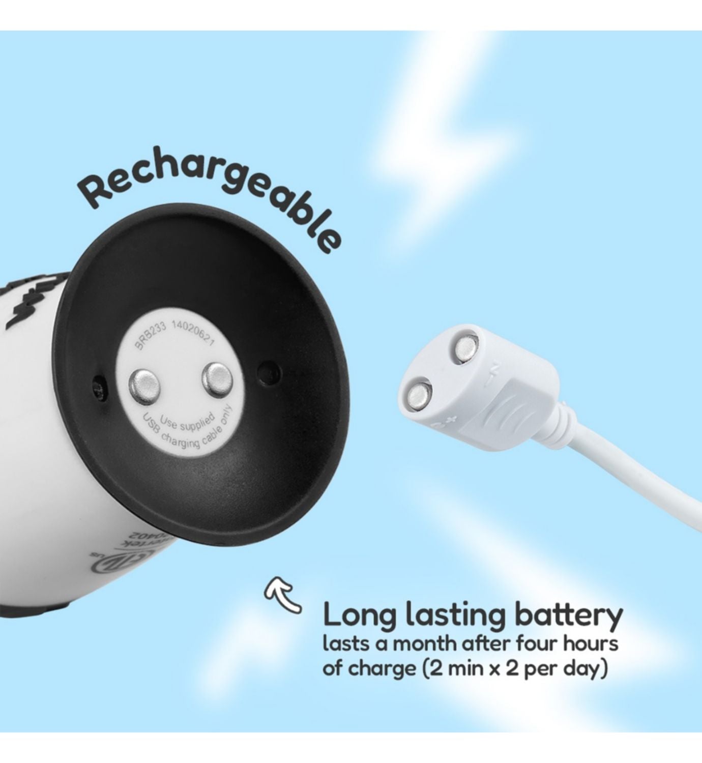 Brush-Baby WildOnes Panda electric toothbrush, imported from the UK