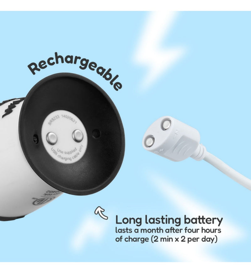 Brush-Baby WildOnes Panda electric toothbrush, imported from the UK
