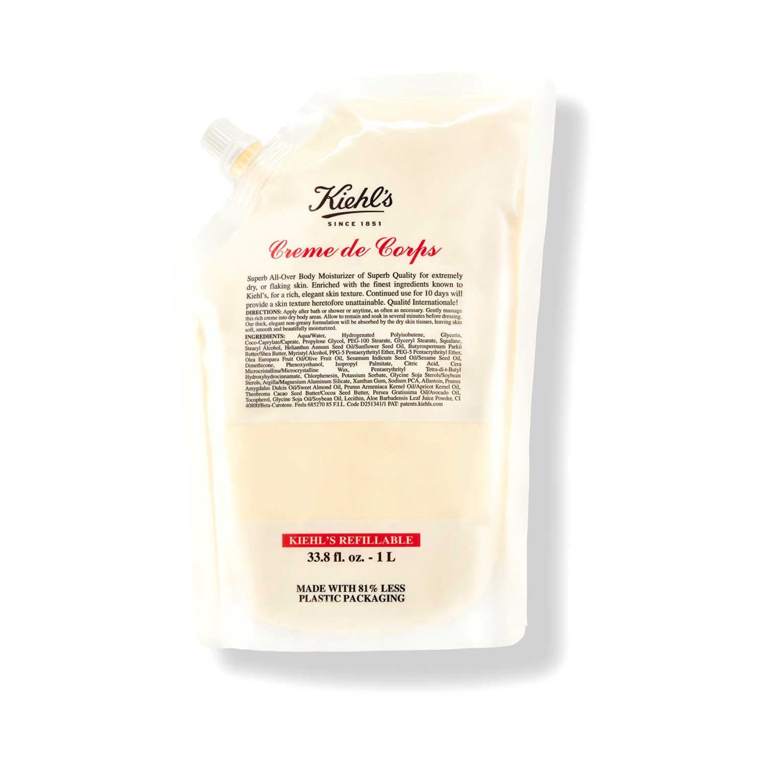 Kiehl's Creme De Corps Refill Pouch 1L