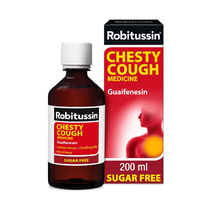 Robitussin chesty cough medicine 200ml - British product
