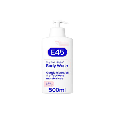 Boots E45 Dry Skin Relief Shower and Bath Oil 500ml- Buy online at McGrocer