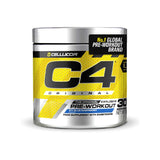 C4 Icy Blue Raspberry pre-workout 198g, imported from the UK