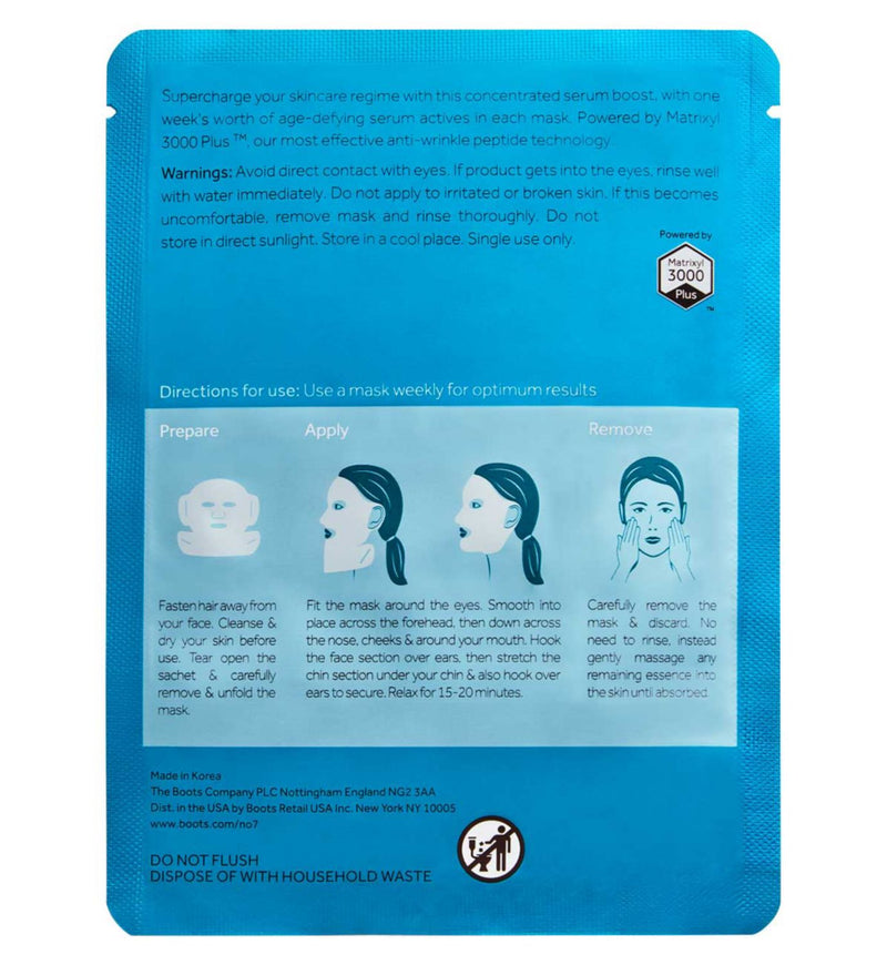 No7 serum boost sheet mask 20.5g, imported from the UK