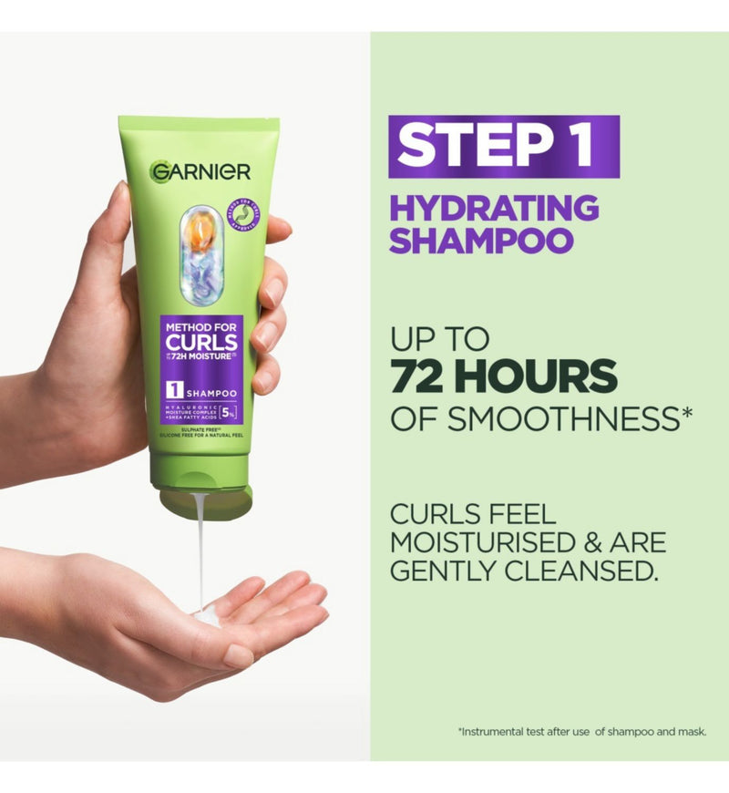 Garnier Method for Curls Shampoo 200ml (British brand)