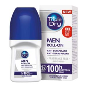 Triple Dry Herren Antitranspirant Roll-On ohne Duft 50ml