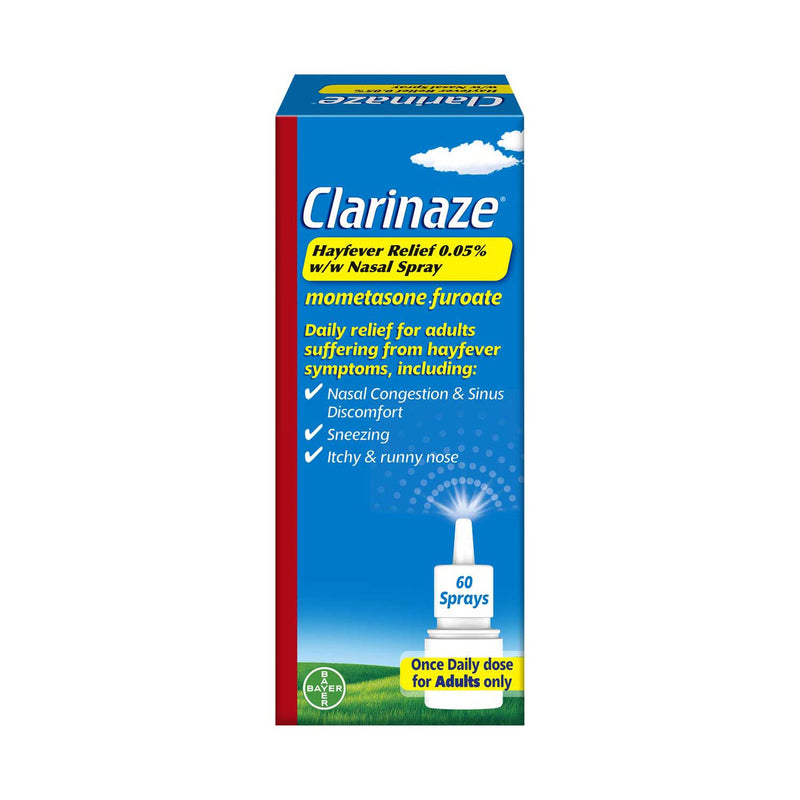 Clarinaze Hayfever Relief 0.05% w/w Nasal Spray - 60 Sprays