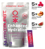 Nutriburst Beauty Hydration Powder mixed flavours 15 sachets - British product