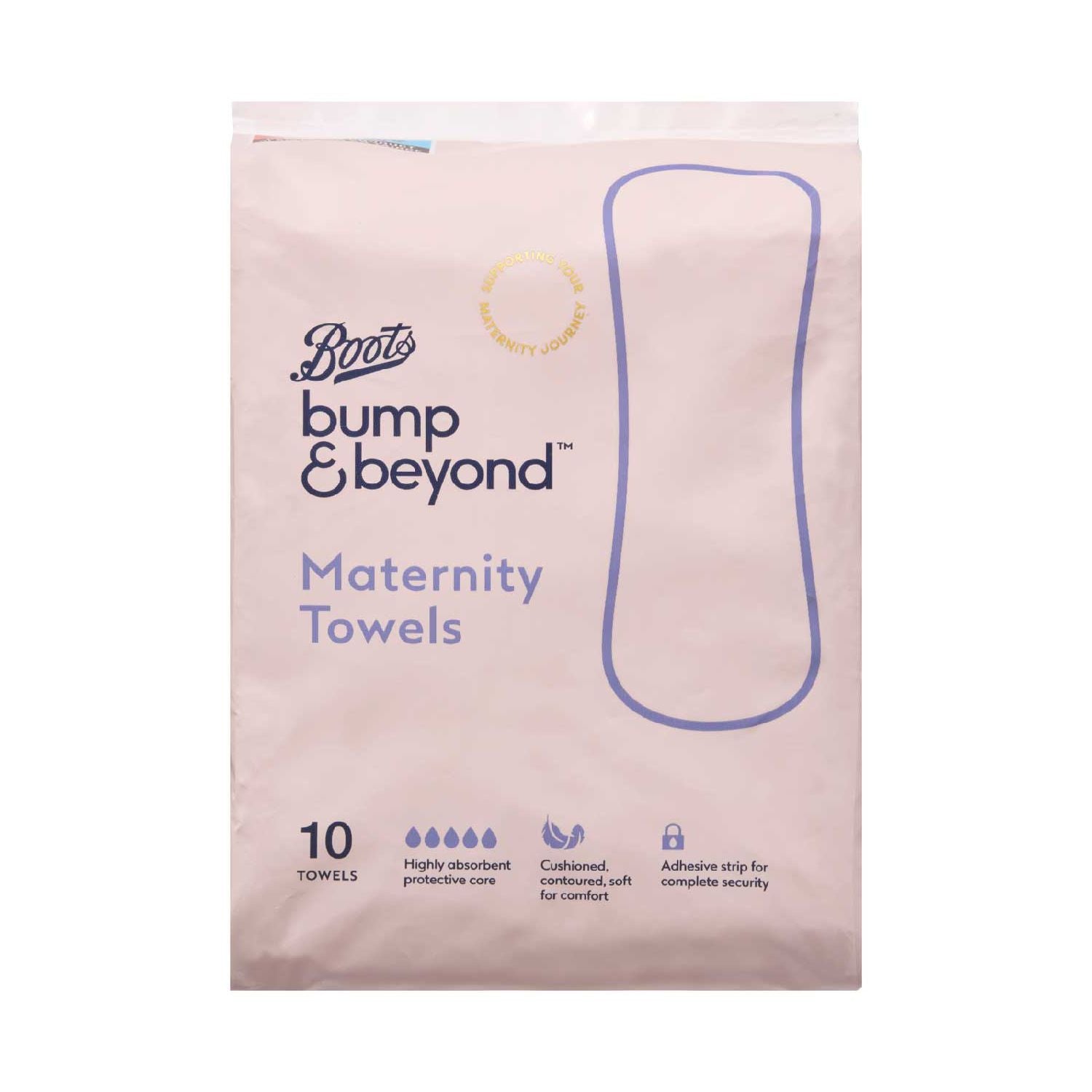 Boots Bump & Beyond maternity towels (British brand)