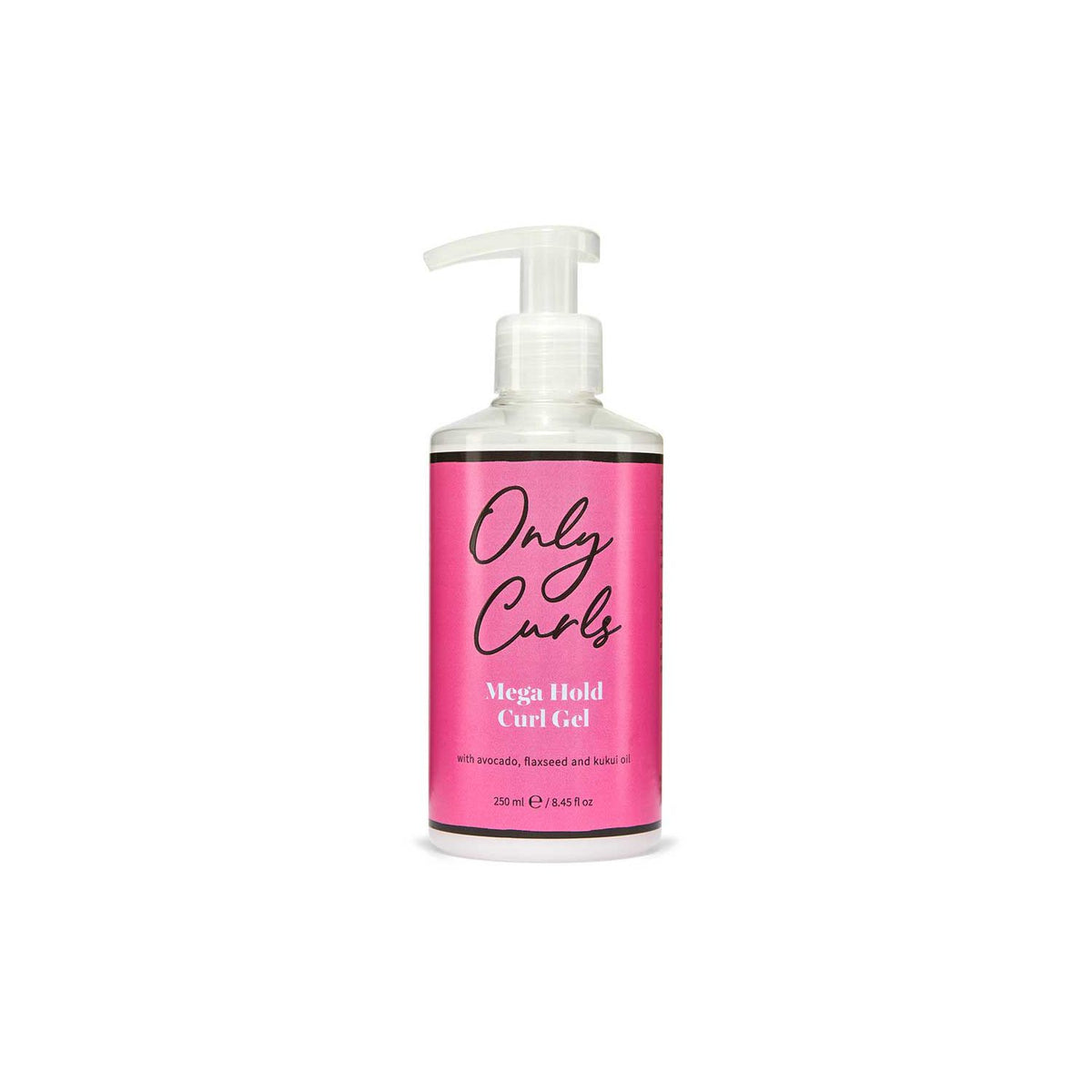 Only Curls Mega Hold Gel 250ml, imported from the UK